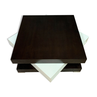 Coffee table with articulated levels (designer Pagnon and Pelhaître) for Roche Bobois around 1980-2000