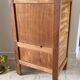 Table de chevet cube en chêne annees 50