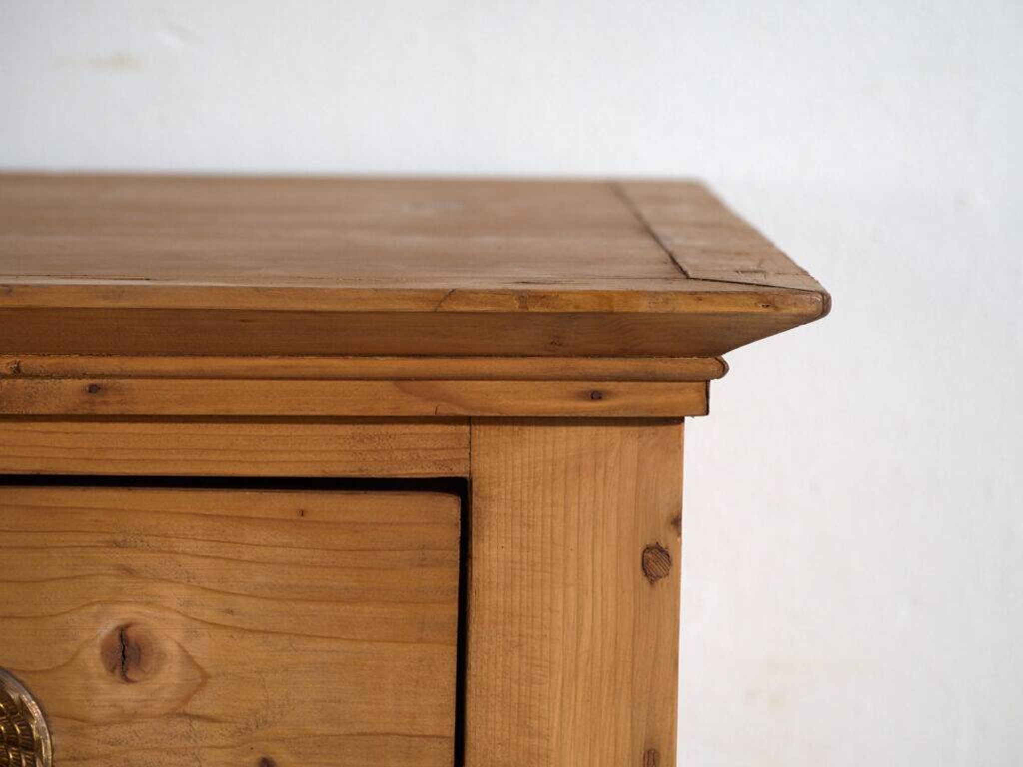 Antique solid pine chest of drawers – European rustic chest of drawers – circa 1900