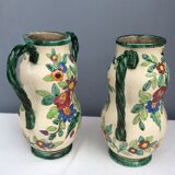 Pair of Cerart Monaco ceramic vases, 60s