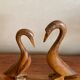 Paire d’oiseaux en bois