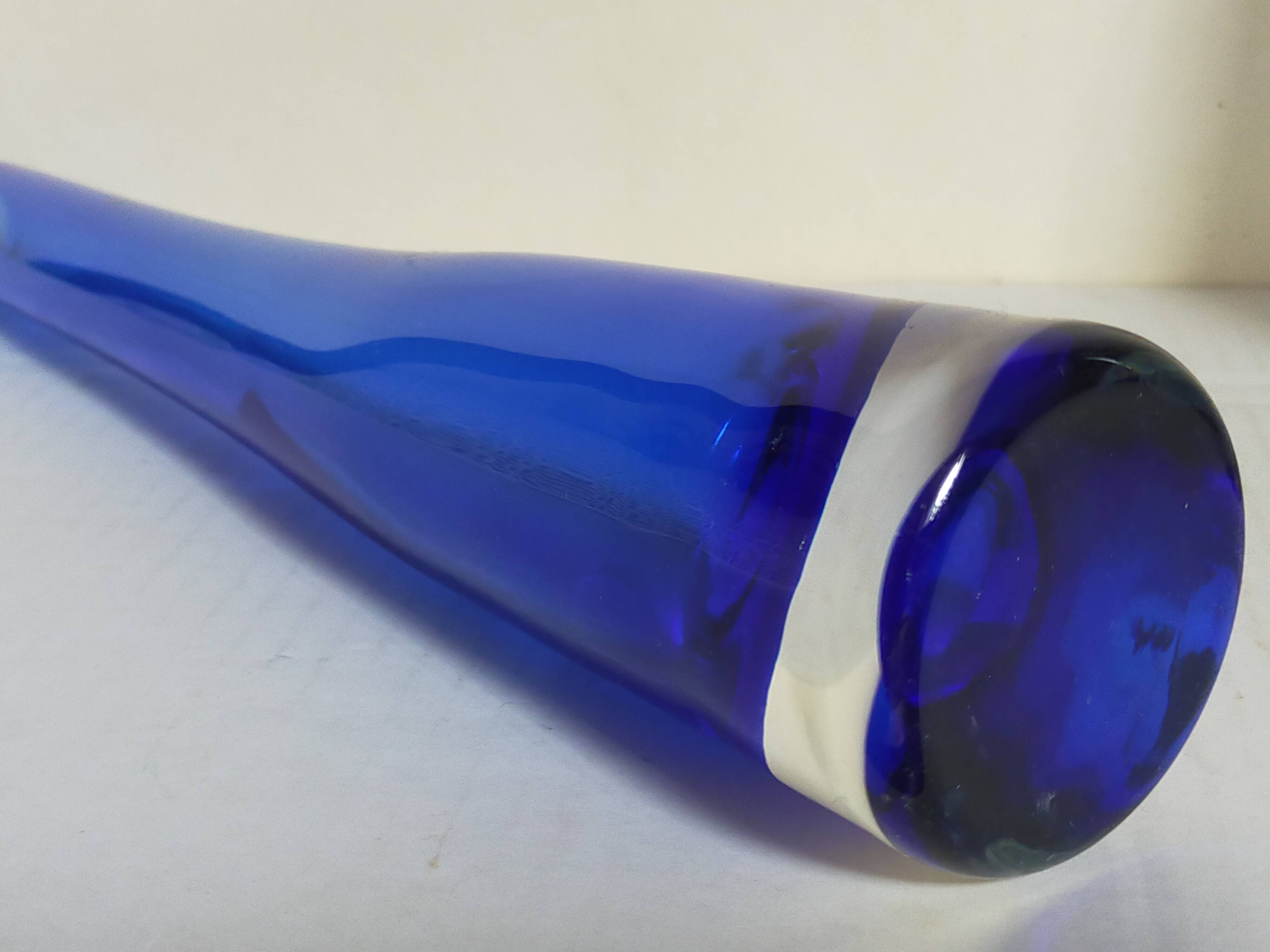 Duo of vintage glassblower soliflores