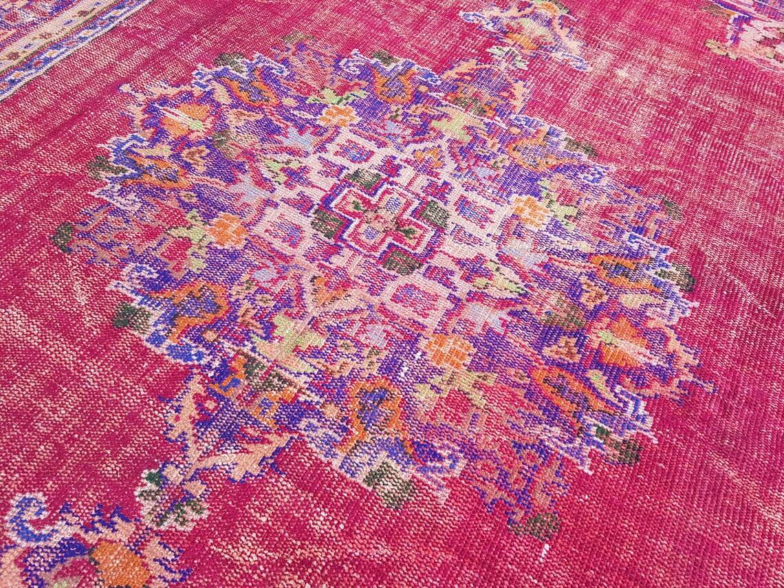 Tapis de sol en laine Oushak d'Anatolie, réf. 2275