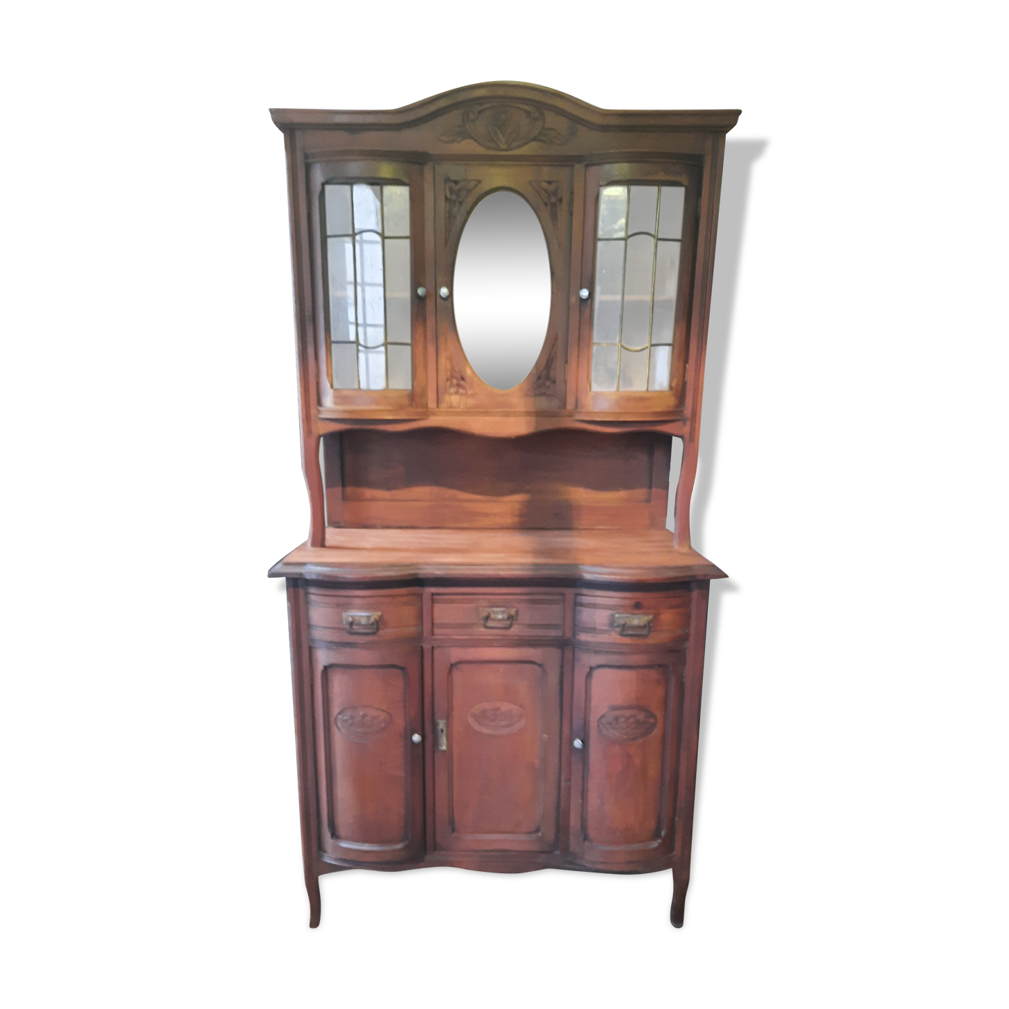 Two-body art deco style sideboard