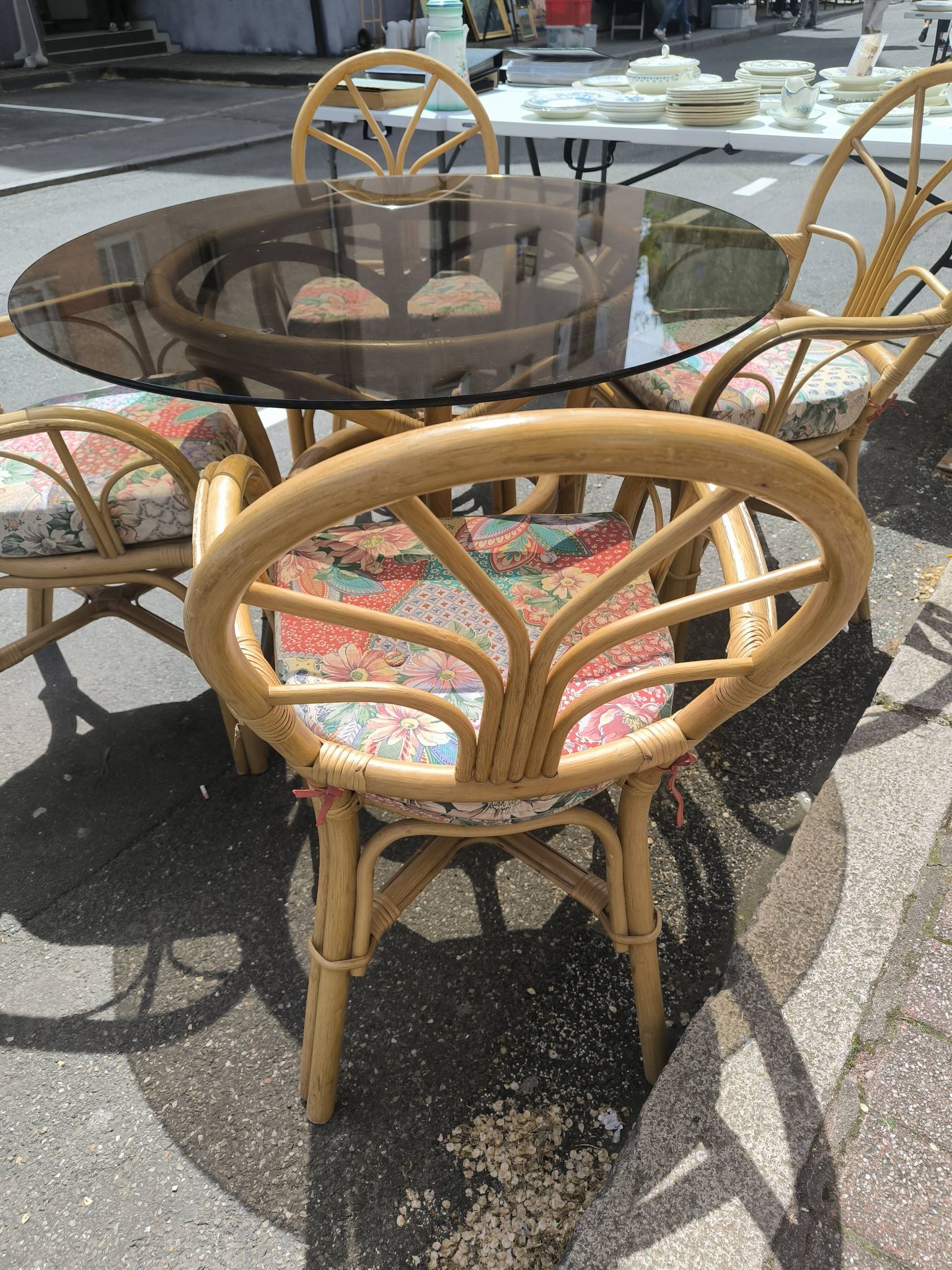Rattan lounge set
