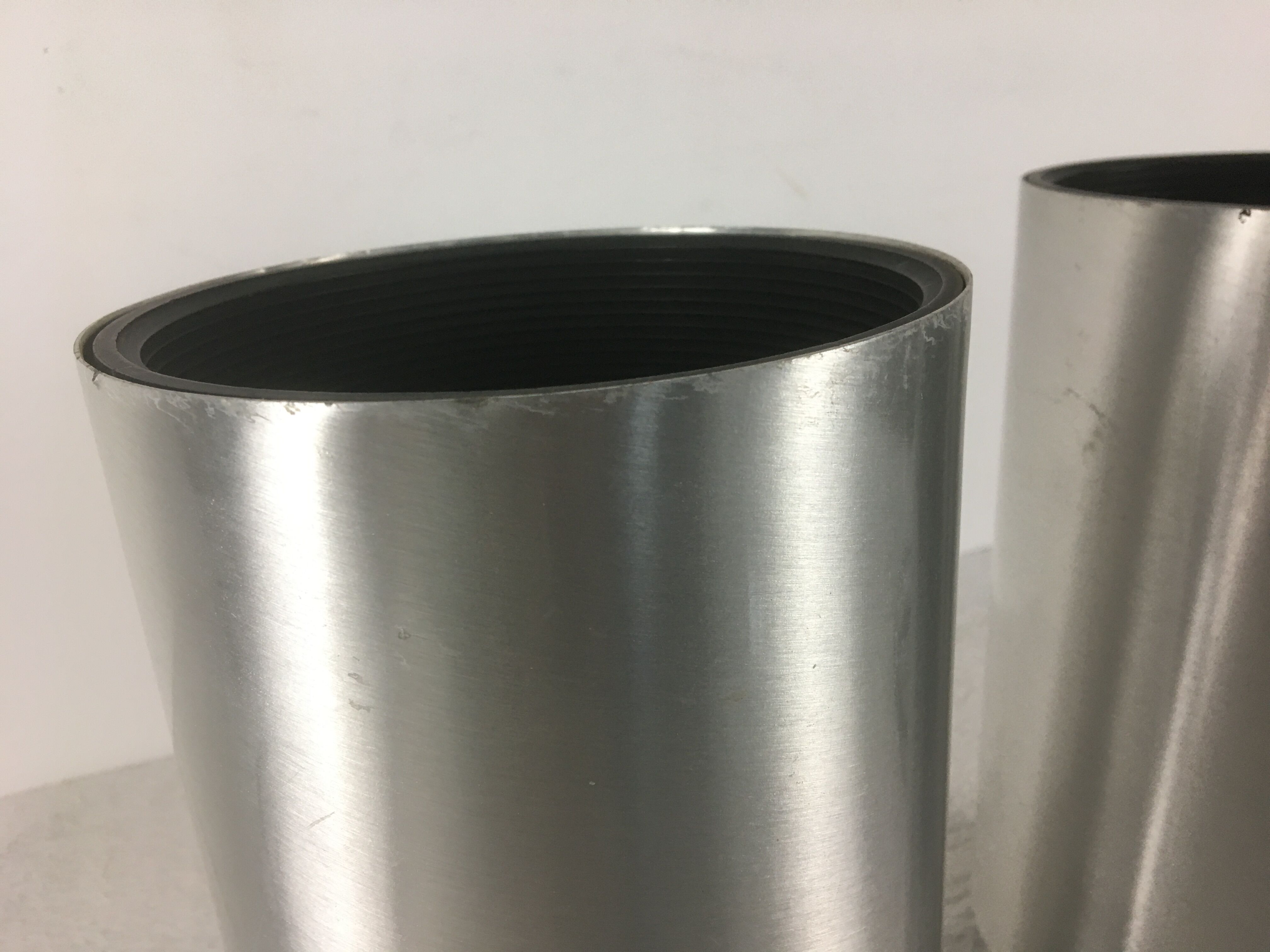 Pair of 1960/70 pipe table lamps published by Concord lighting