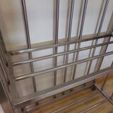 Stainless steel shelf on wheels