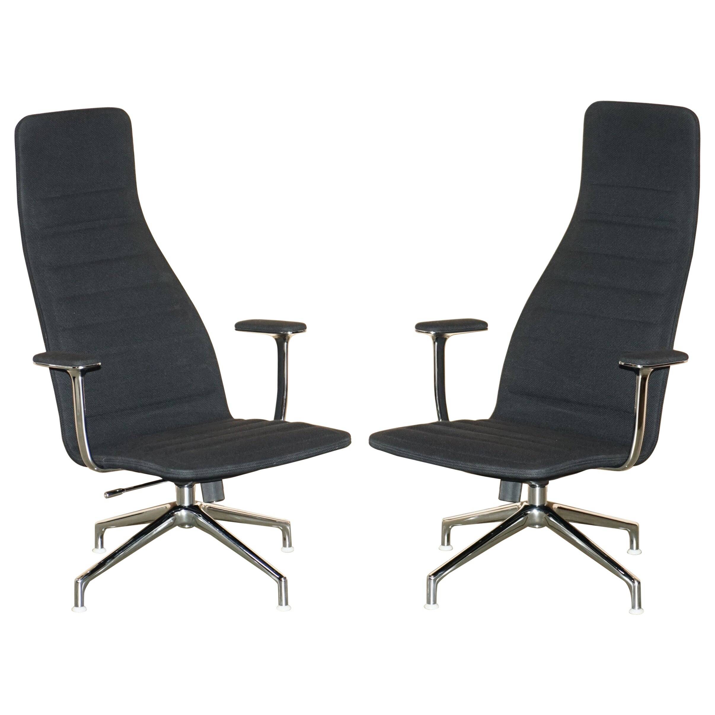 Pair of Cappellini Lotus lounge chairs by Jasper Morrison