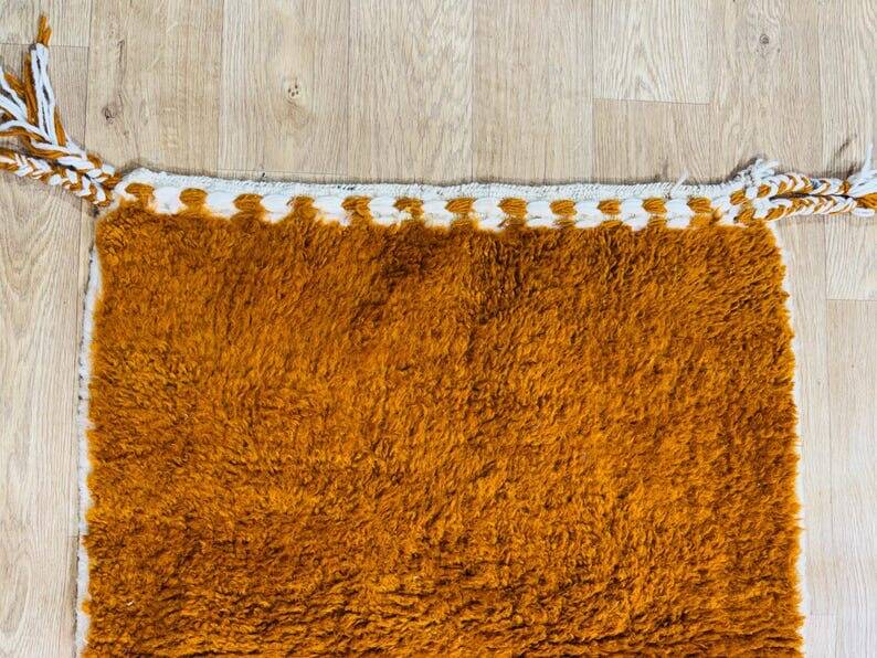 Handmade Beni Ouraine hallway rug, size 75 x 300 cm