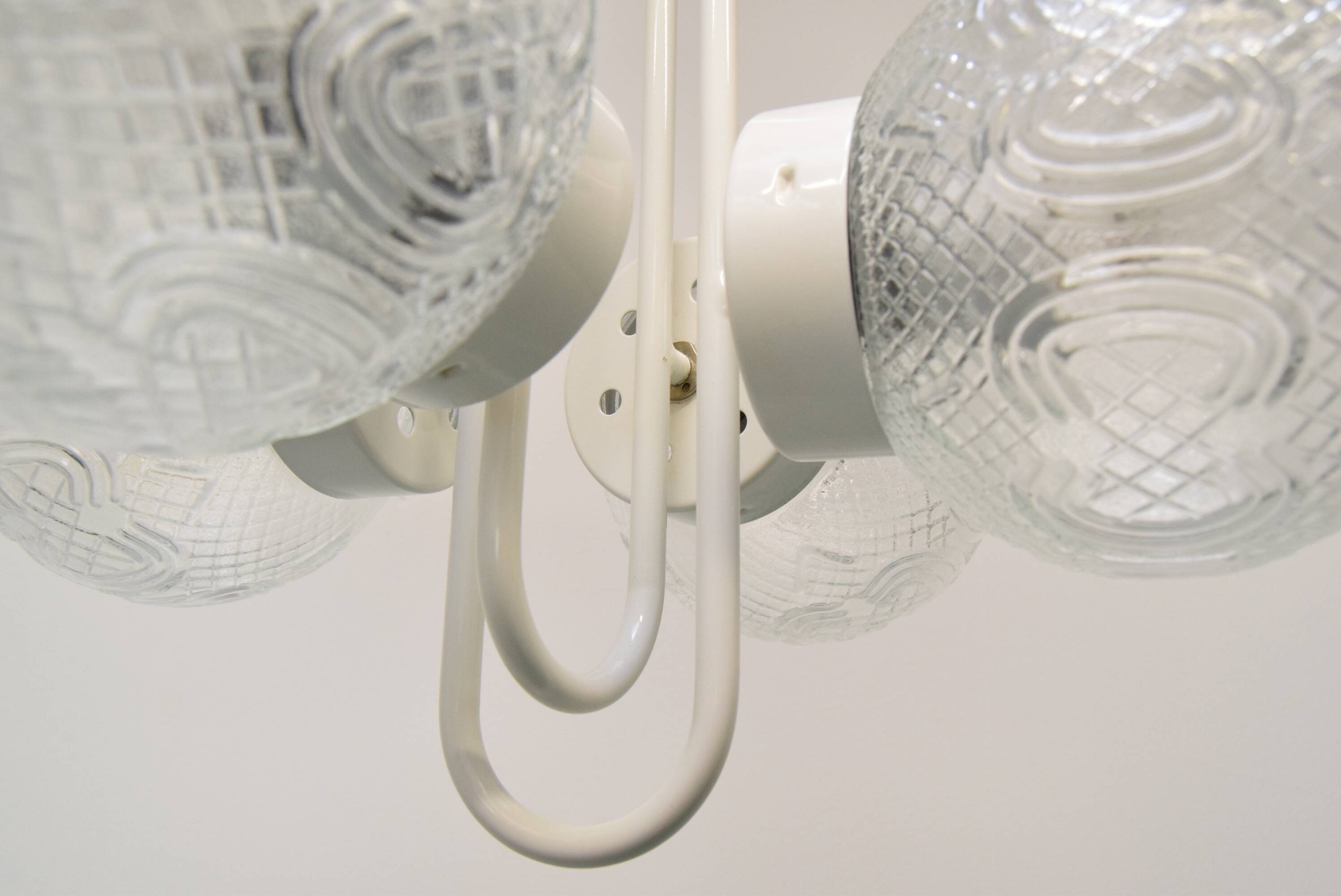 Mid-century Designed Chandelier by Jilove u Decina, 1970's.