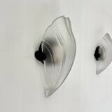 Pair of post modern shell wall lamps , 1980s