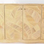 Enfilade « feuilles » en rotin 