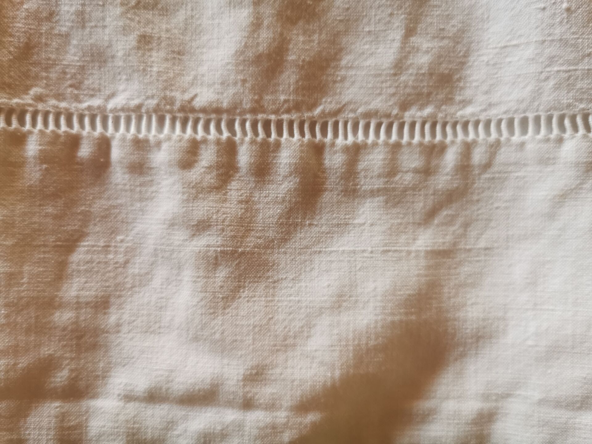 Old monogrammed fabric