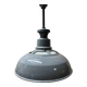 Luminaires en émail de grande taille des années 1930 avec diffuseurs en opaline par Benjamin