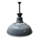 Luminaires en émail de grande taille des années 1930 avec diffuseurs en opaline par Benjamin