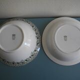 duo dishes salad bowl St Amand Murier antique French dishes salad bowl