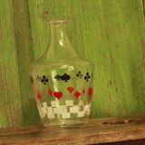 Old card game decanter