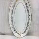 Antique oval shaped white and gold dish made in France Sarreguemines