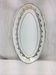 Antique oval shaped white and gold dish made in France Sarreguemines