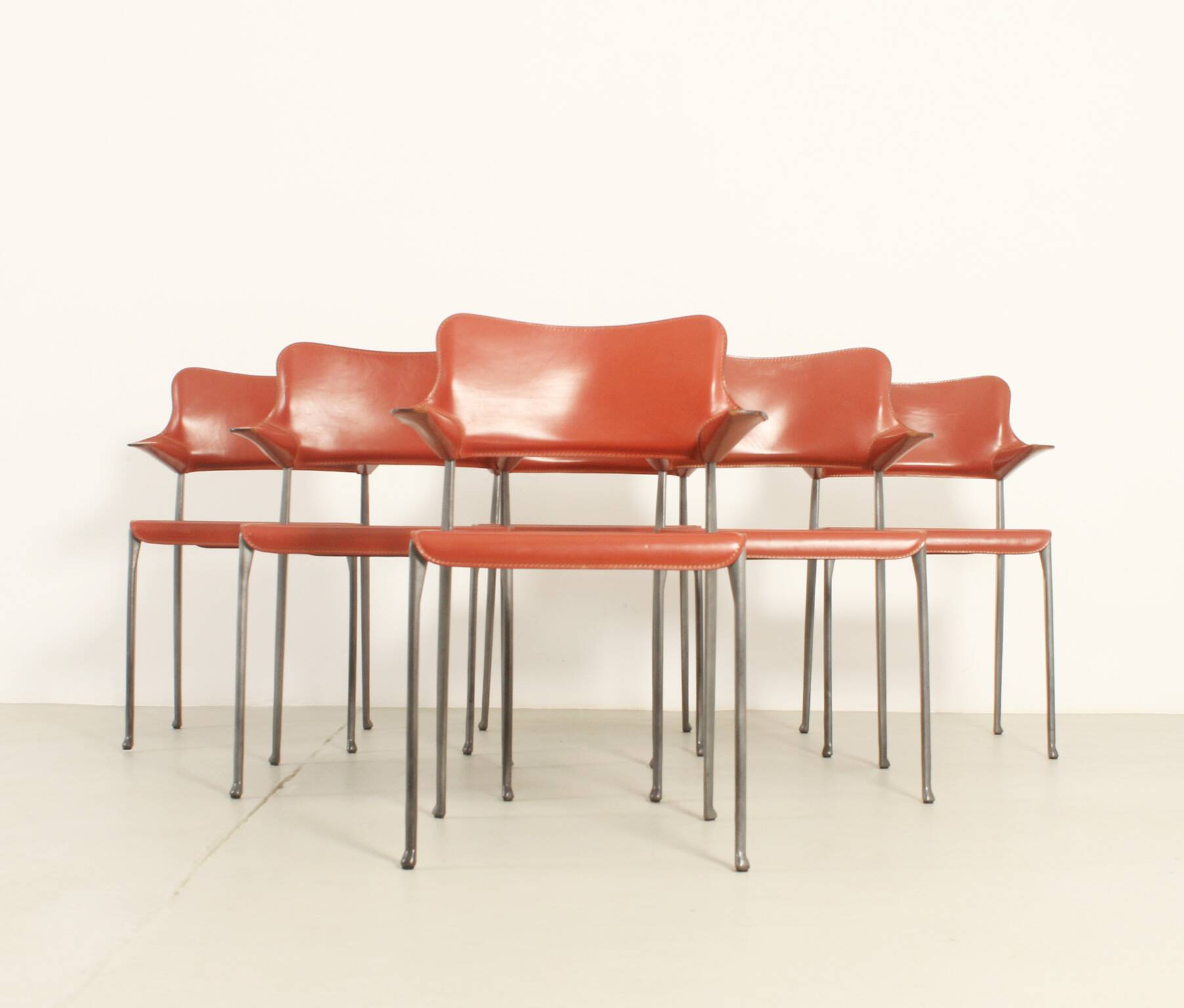 Set of six Kumo chairs by Toshiyuki Kita for Casas, Spain, 1989