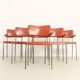 Set of six Kumo chairs by Toshiyuki Kita for Casas, Spain, 1989