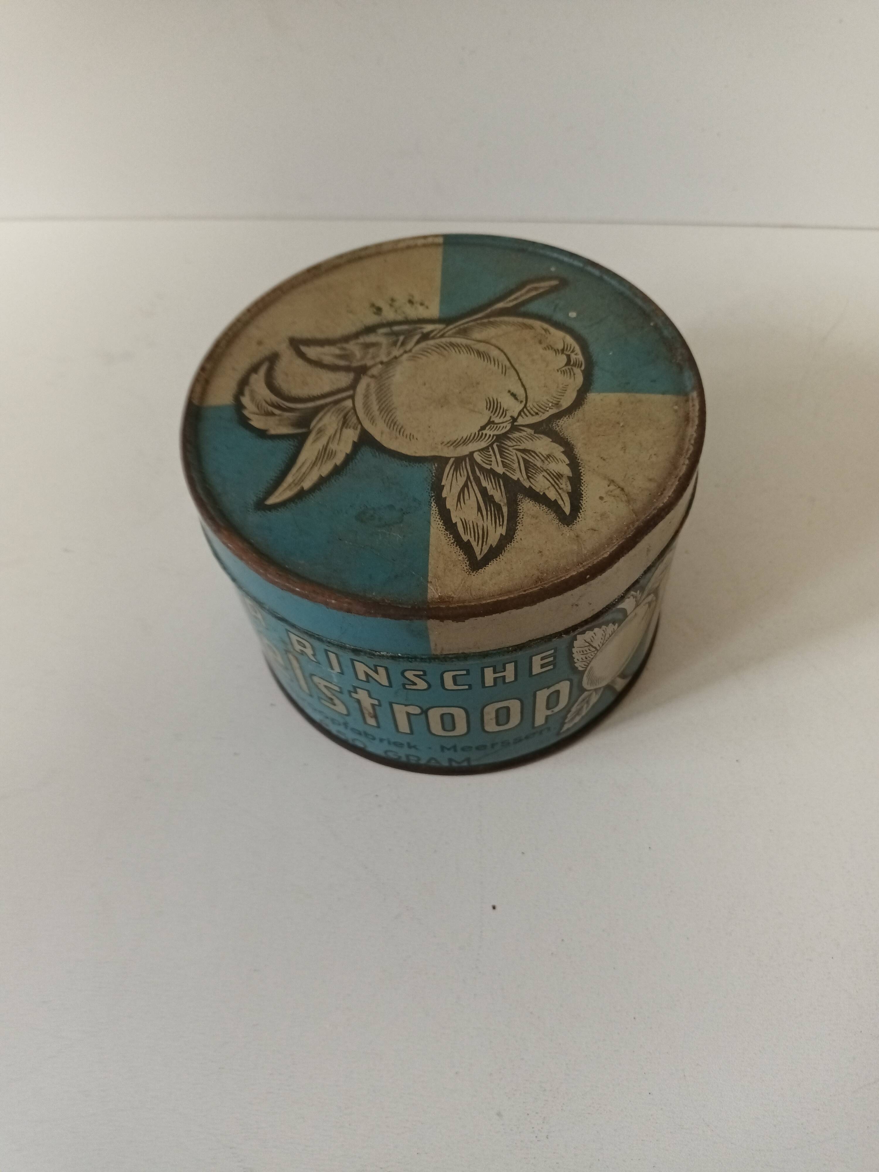 Boite ronde en métal ancienne