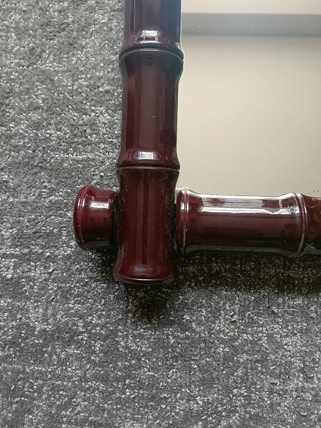 Vintage bamboo style mirror