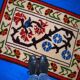 Vintage carpet French Soap 77cm x 106cm 1970s, 1C771