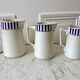 trio of earthenware pitchers CM Paris model "Monique" 30s
