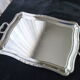 Stainless steel serving tray 44.5 x 33 cm