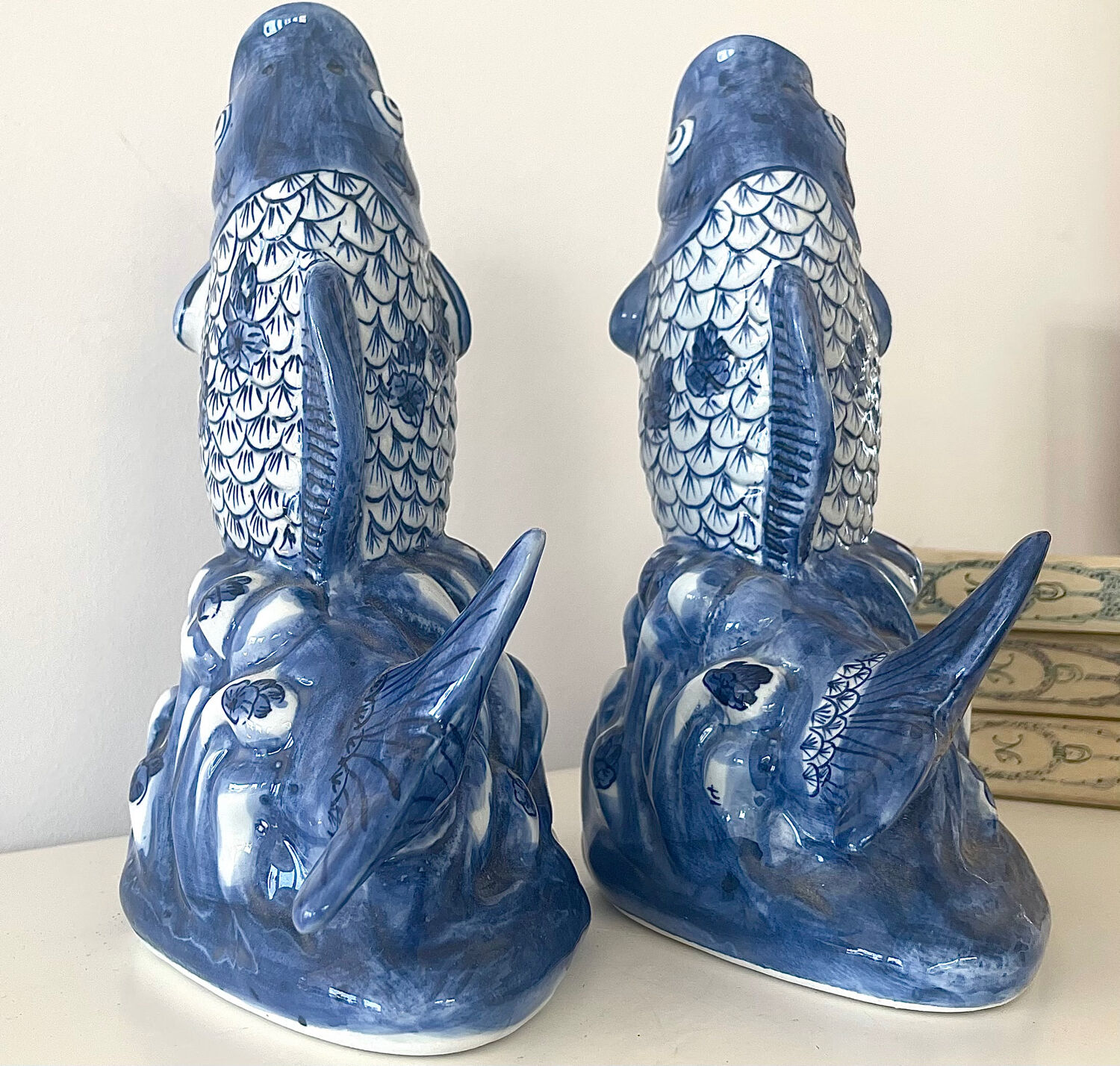 Duo of vases in antique slip