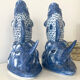 Duo of vases in antique slip