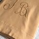 Old linen and yellow cotton sheet