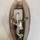 Vintage wall lamp in smoked glass design italy 70's