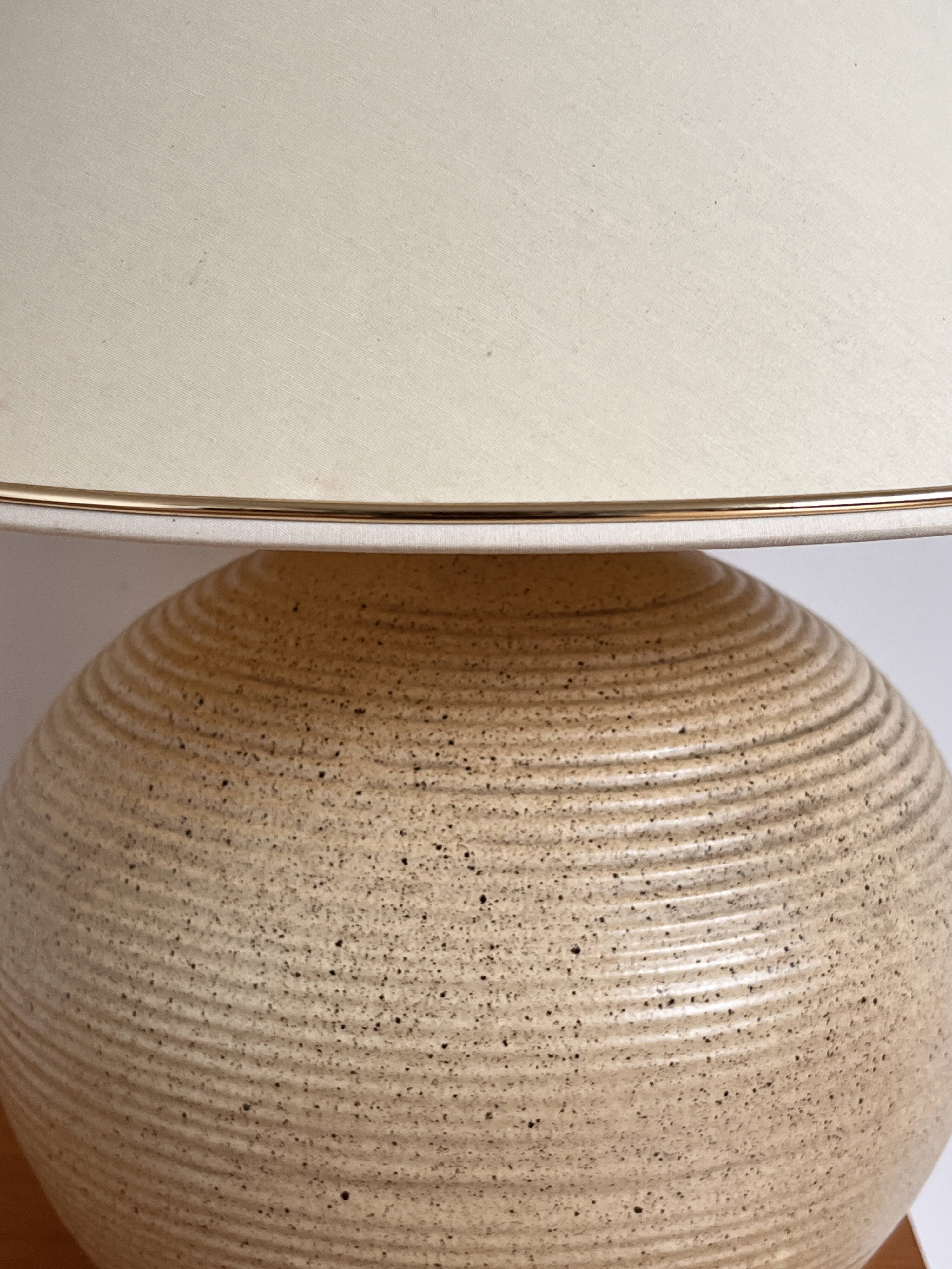 Vintage stoneware lamp