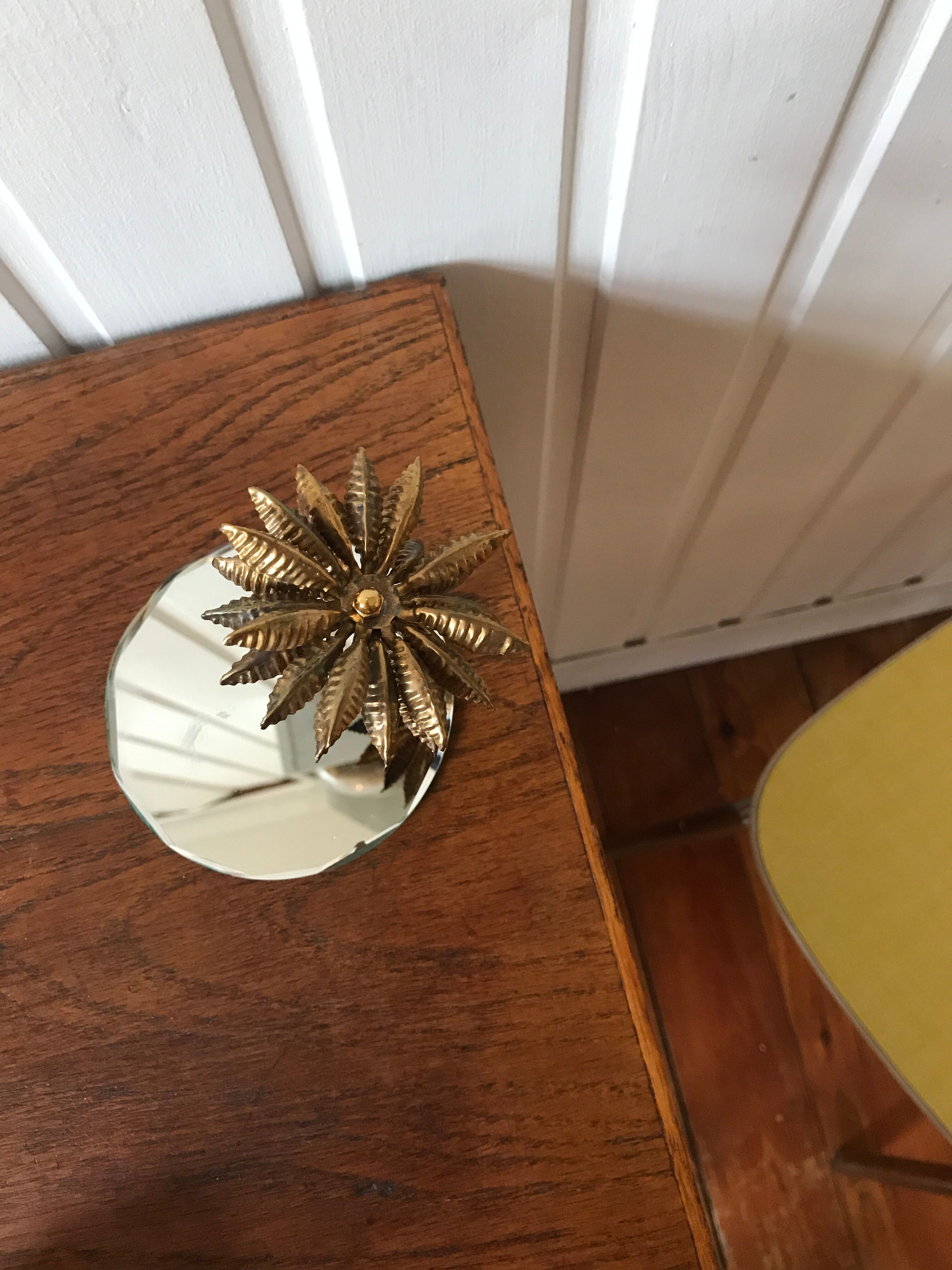 Mirror plateau and palm tree