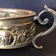 Table planter in embossed brass with floral motif late 19th century