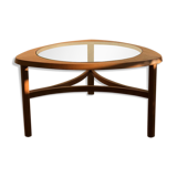 Teak and glass coffee table, Nathan edition of the 1960