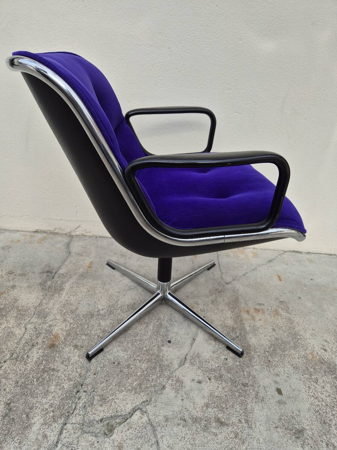 Charles Pollock Fauteuil de bureau par Florence Knoll 1970s