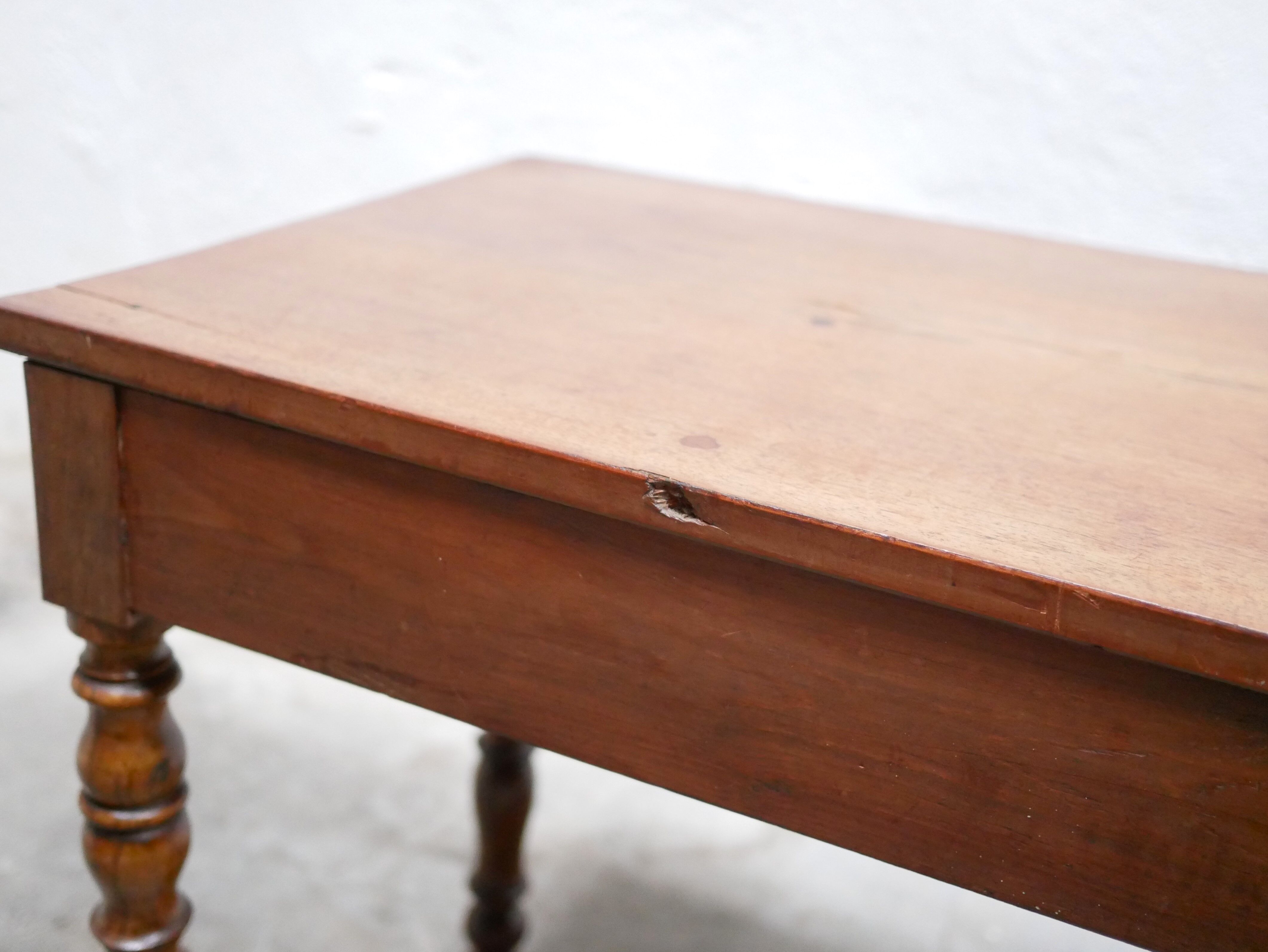 Vintage wooden desk side table
