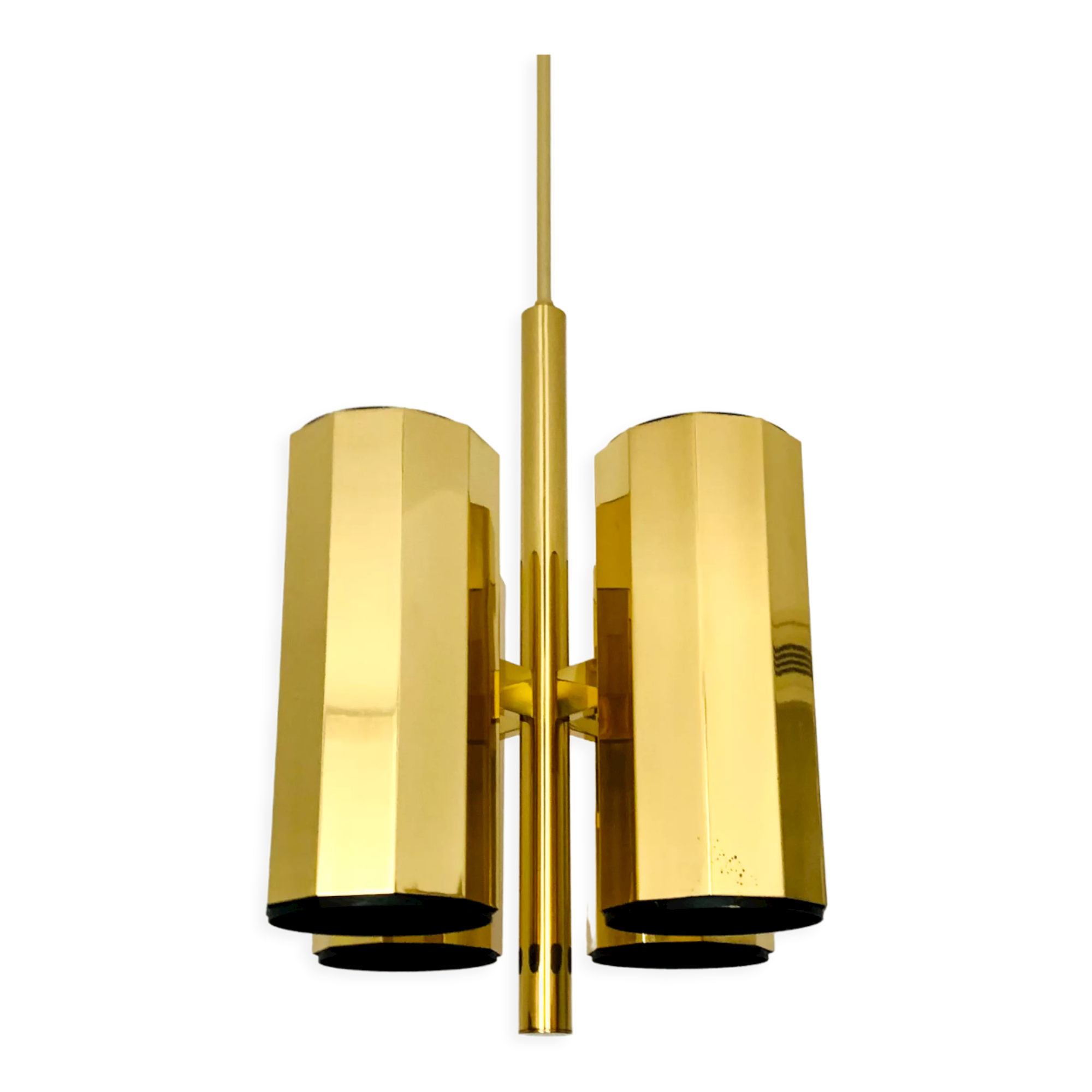 Brass chandelier