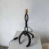 Brutalist 1950s "chain" table lamp