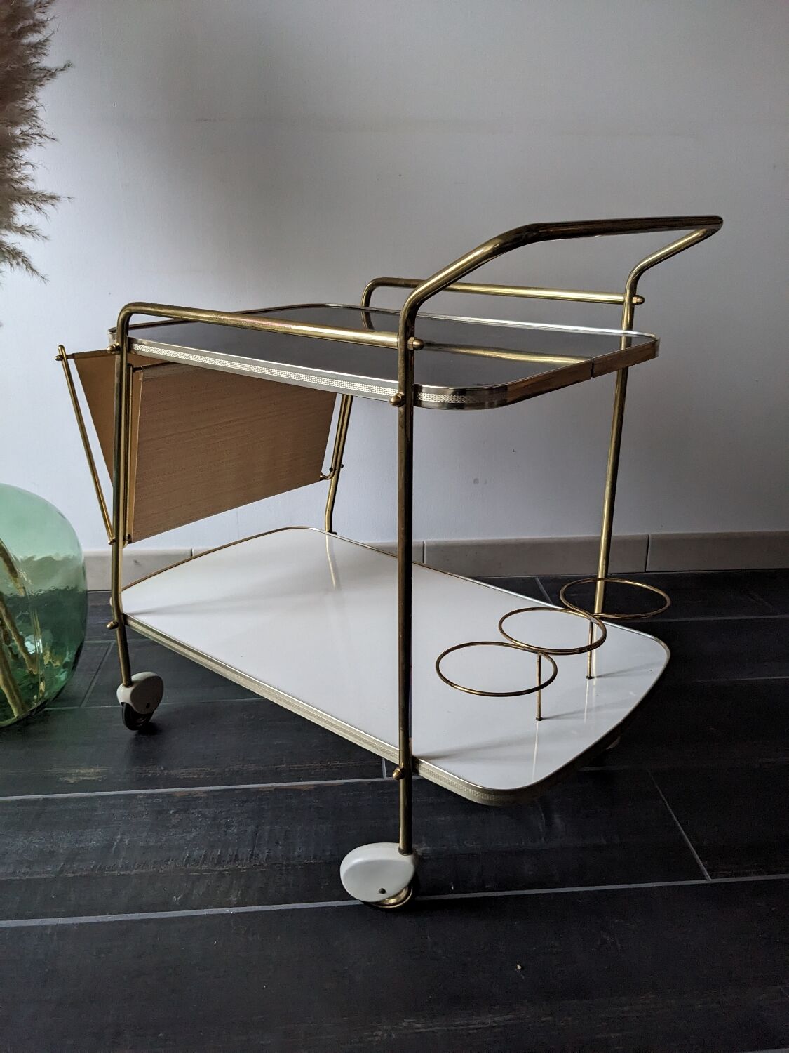 Vintage bar cart