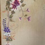 Important Set of Three Indochinese Silk Embroidered Tapestries