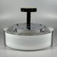 1970s 1980s Ceiling Lamp by Honsel Leuchten Germany in Glass & Chrome