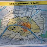 School poster diplomat the territorial formation of France 1962