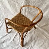 Vintage bamboo children's chair