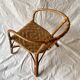Chaise vintage pour enfant en bambou