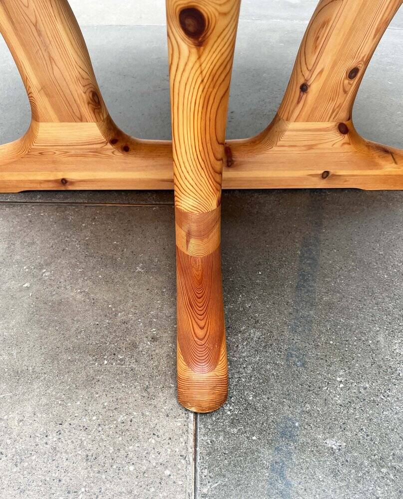 Vintage pine coffee table by Burchardt Nielsen, 1970s.