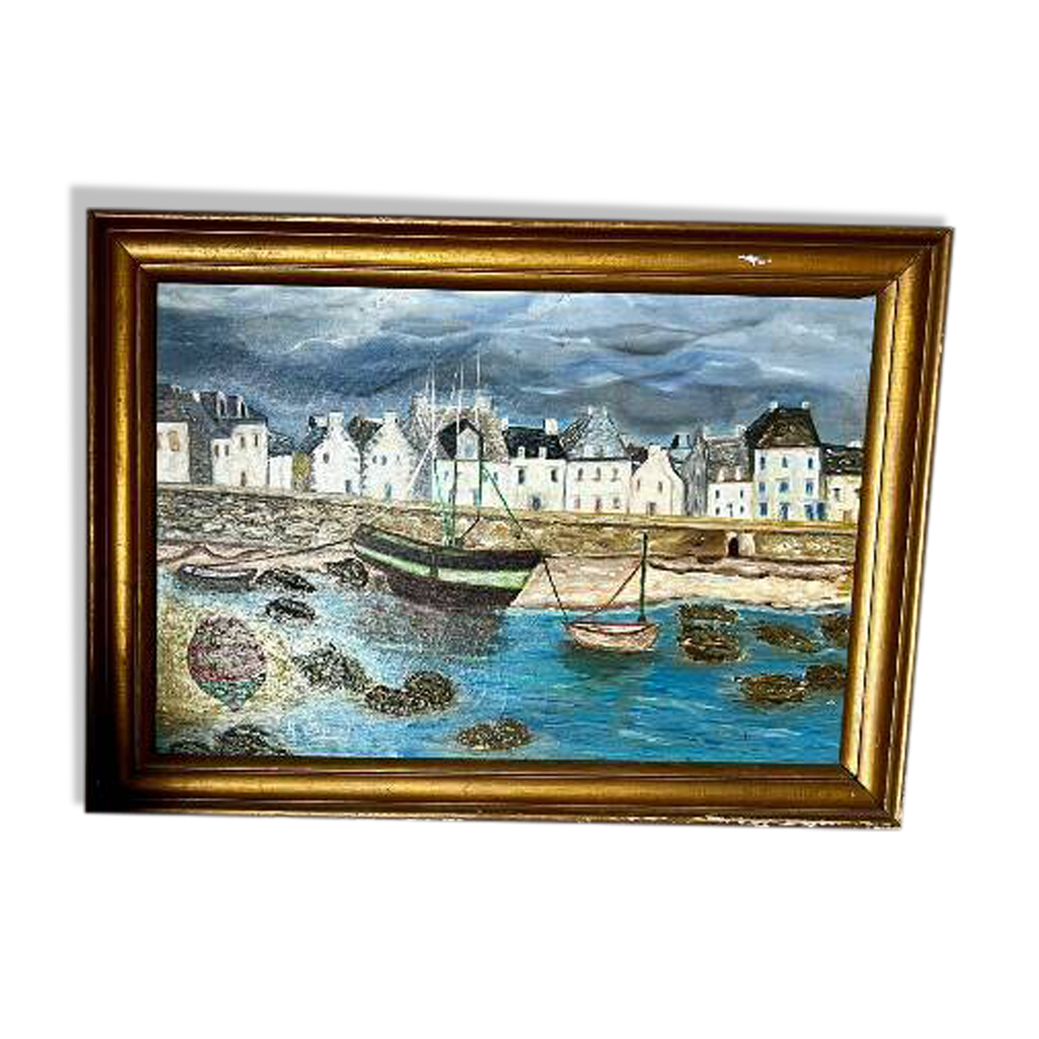 A large painting signed alvaro guillot